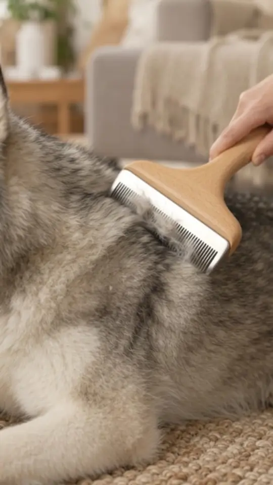 Grooming brush: Tutorial example made in v4v Studio